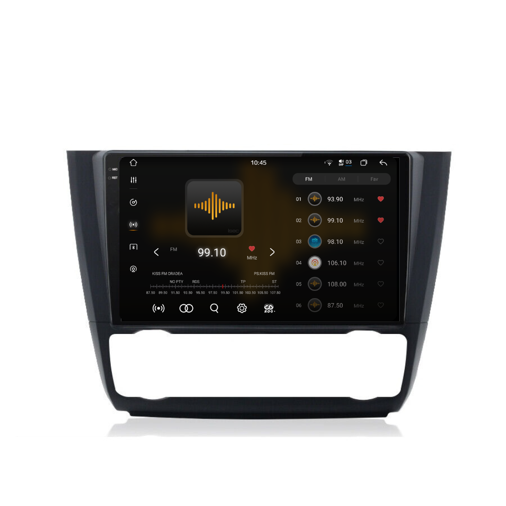 Navigatie Bmw Seria 1 E87 / E88 (2004-2011), Android, Ecran 9 inch 2K, 12GB RAM 256GB, 8-core