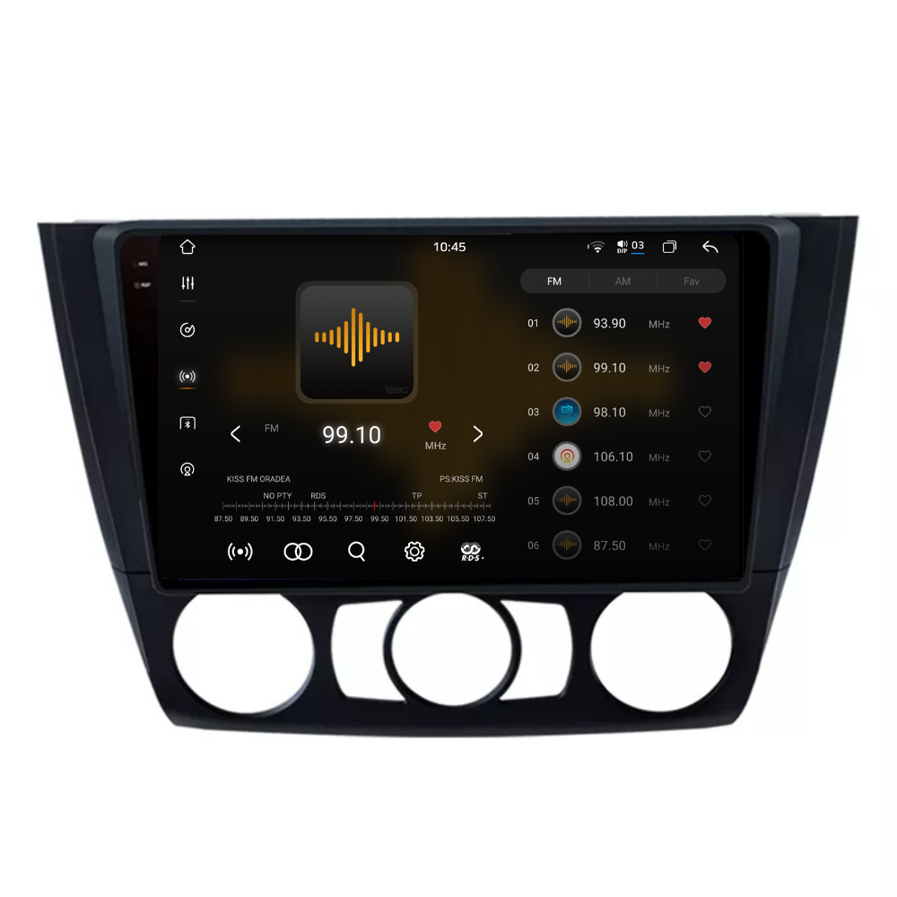 Navigatie Bmw Seria 1 E87 / E88 (2004-2011), Android, Ecran 9 inch 2K, 12GB RAM 256GB, 8-core