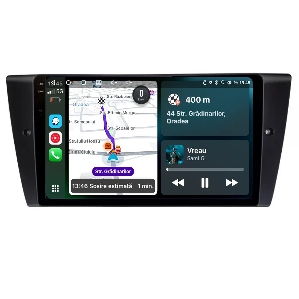 Navigatie BMW Seria 3 (2004-2012), Android, Ecran 9 inch 2K, 12GB RAM 256GB, 8-core