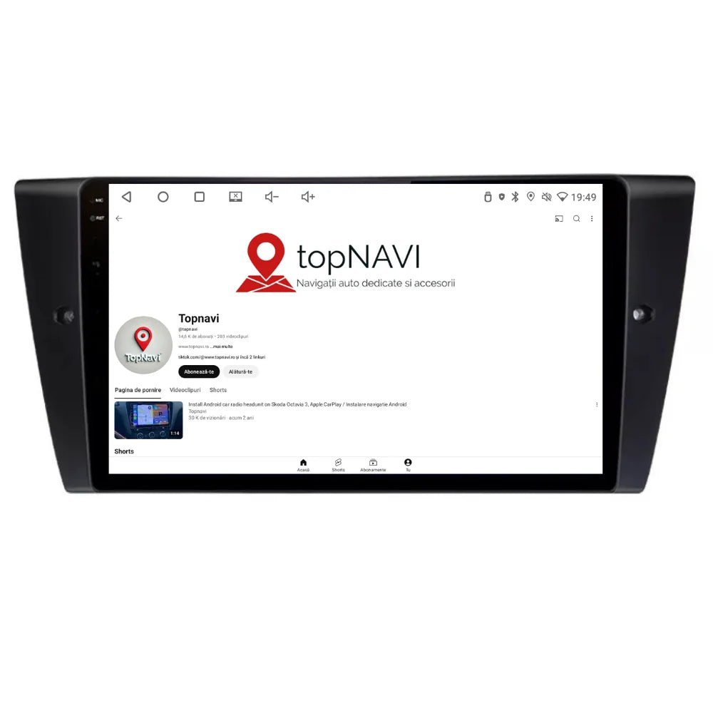 Navigatie BMW Seria 3 (2004-2012), Android, Ecran 9 inch 2K, 12GB RAM 256GB, 8-core