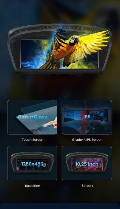 Navigatie BMW Seria 5 E60 (2004-2008), Android, 8GB RAM 256GB, Ecran 12.3 inch, 8-core, sistem CCC