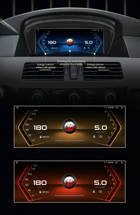 Navigatie BMW Seria 3 E90 E91 E92 E93 (2004-2012), Ecran 8.8 inch, Carplay / Android Auto