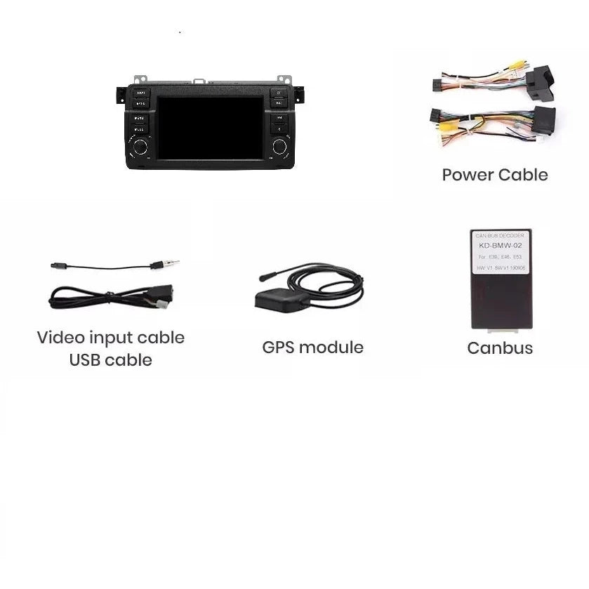 Navigatie Bmw seria 3 E46 (1998-2006), 2GB RAM 64GB, ecran 7 inch
