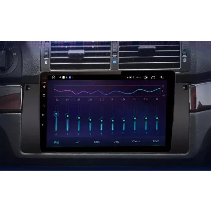 Navigatie bmw seria 5 e39, X5 E53, Android 12, 1GB RAM 32GB, 9 inch, wifi, google maps, waze, youtube