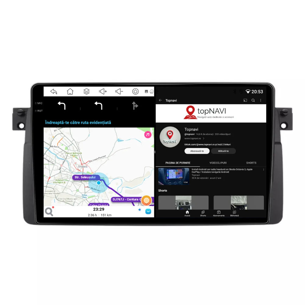 Navigatie BMW E46 (1998-2006), Android, Ecran 9 inch, 4GB RAM 64GB, 8-core