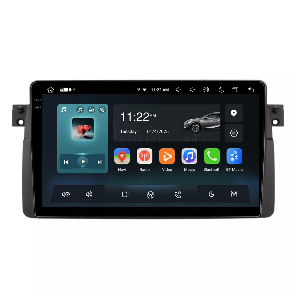 Navigatie BMW E46 (1998-2006), Android, Ecran 9 inch, 8GB RAM 258GB, 8-core