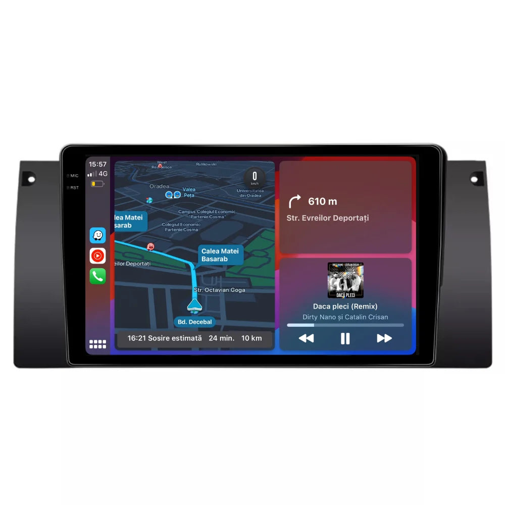 Navigatie Bmw seria 5 e39, Bmw X5 E53, Android 13,Ecran 2K, 4GB RAM 64GB, Octa Core, carplay /android auto