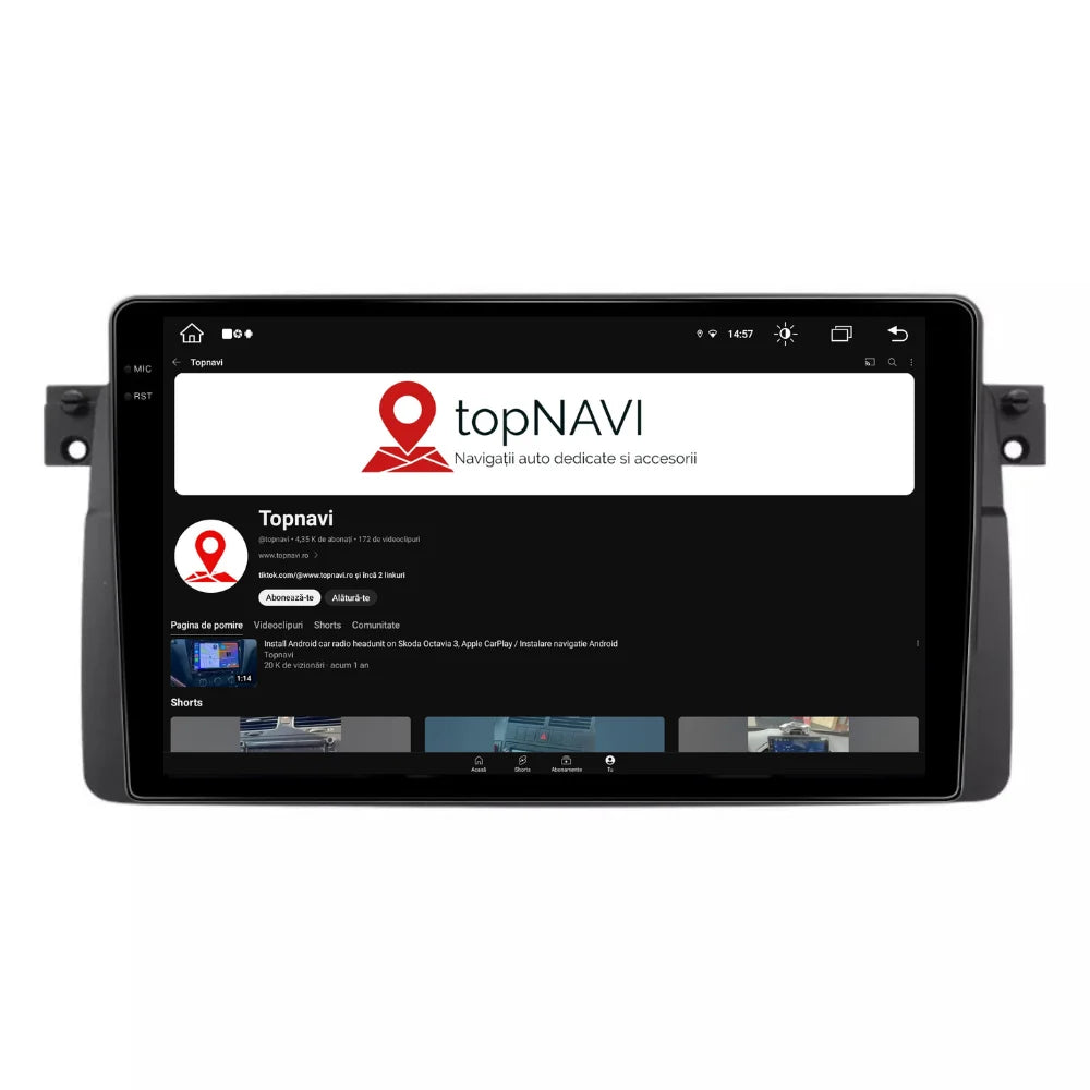 Navigatie Bmw seria 3 e46, Android 13,Ecran 2K, 8GB RAM 256GB, Octa Core, carplay /android auto