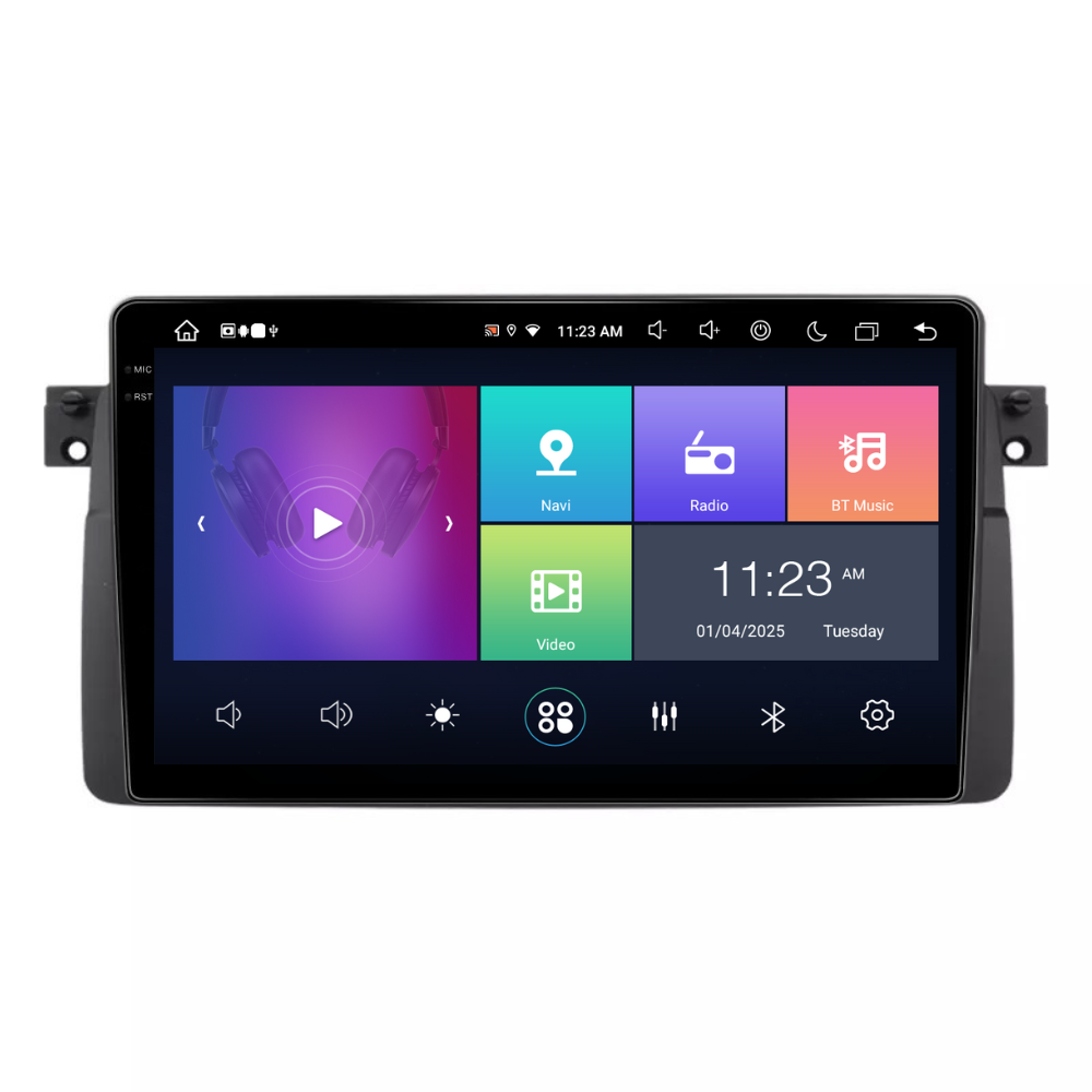 Navigatie Bmw seria 3 e46, Android 13,Ecran 2K, 8GB RAM 256GB, Octa Core, carplay /android auto