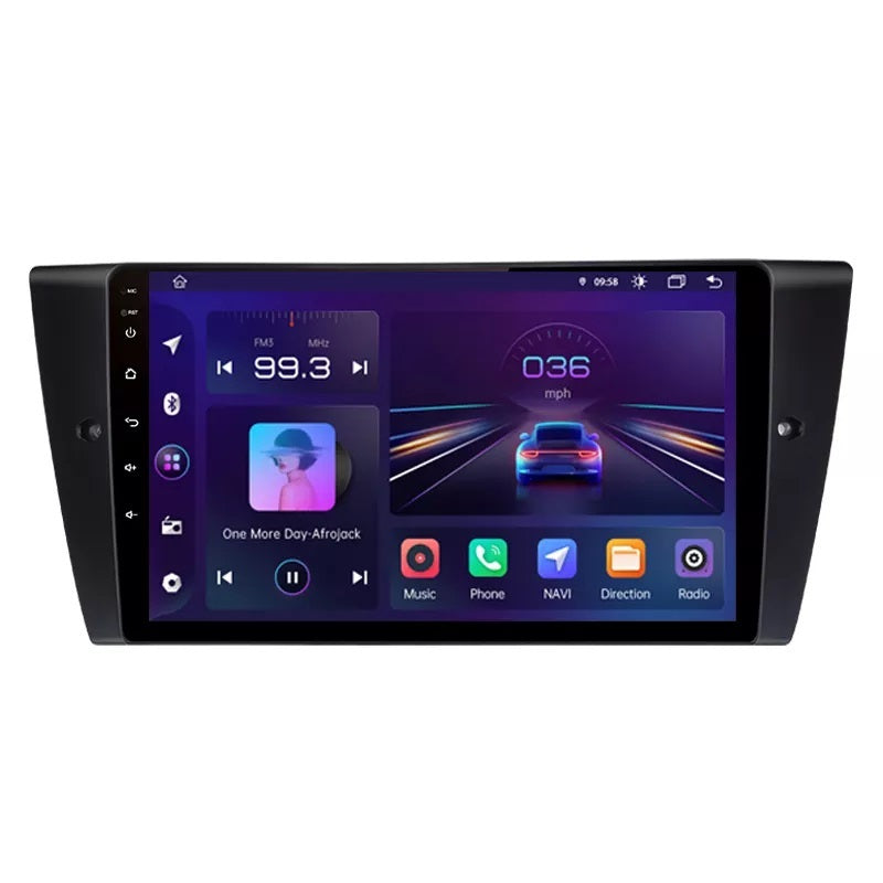 Navigatie Bmw seria 3 E90, E91, E92, E93, Android 12, 1GB RAM 32GB, google maps, youtube, waze, wifi, bluetooth