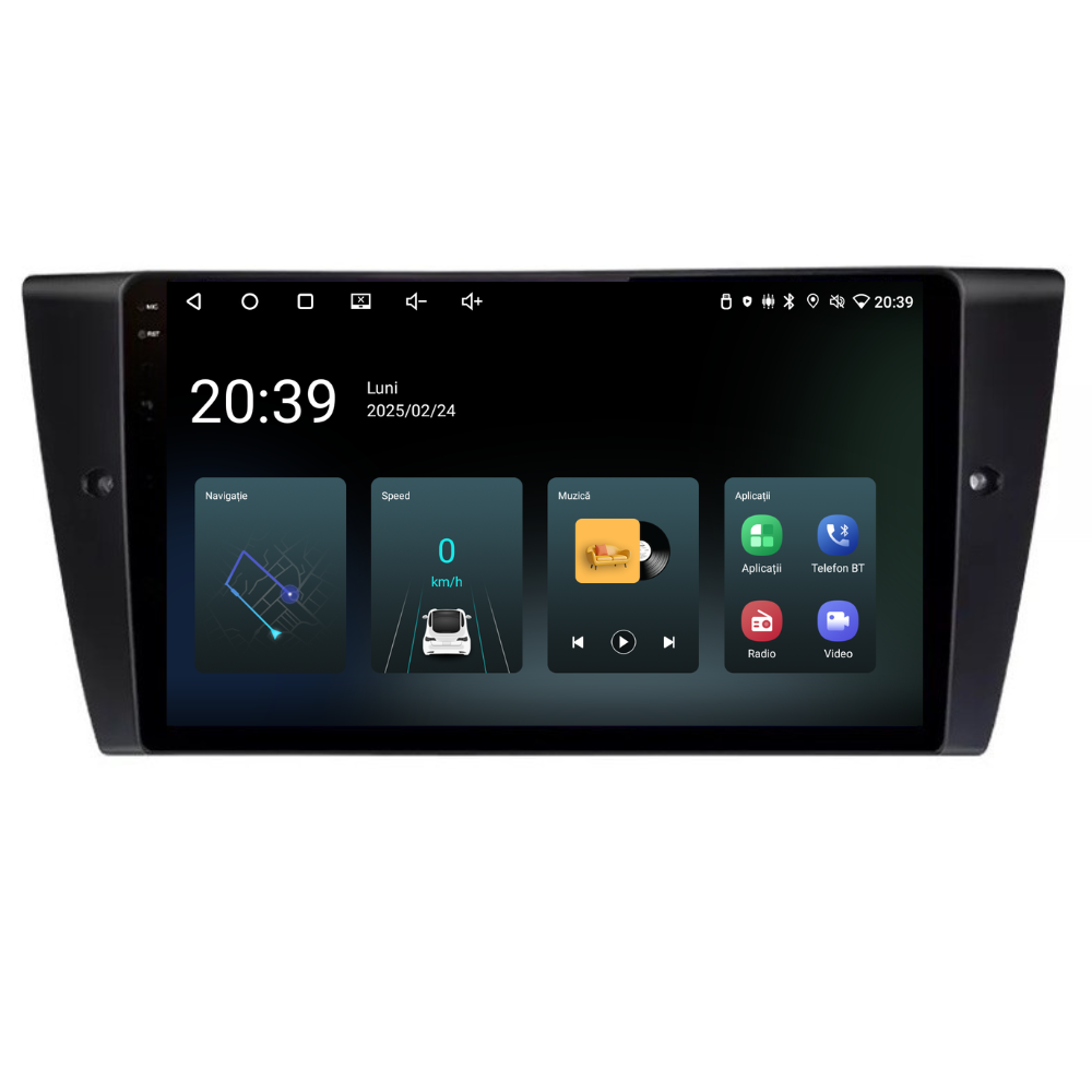 Navigatie BMW Seria 3 (2004-2012), Android, Ecran 9 inch, 4GB RAM 64GB, 4-core