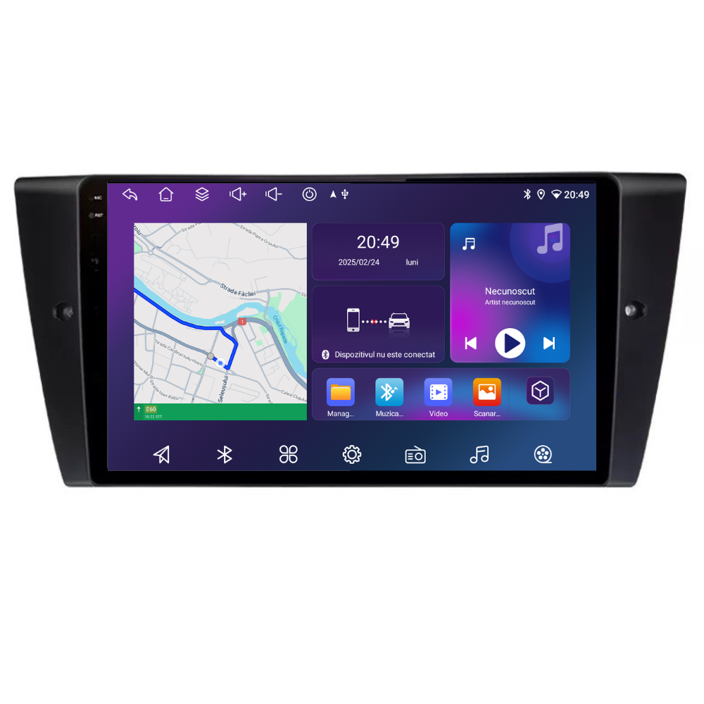 Navigatie BMW Seria 3 (2004-2012), Android, Ecran 9 inch, 6GB RAM 128GB, 8-core