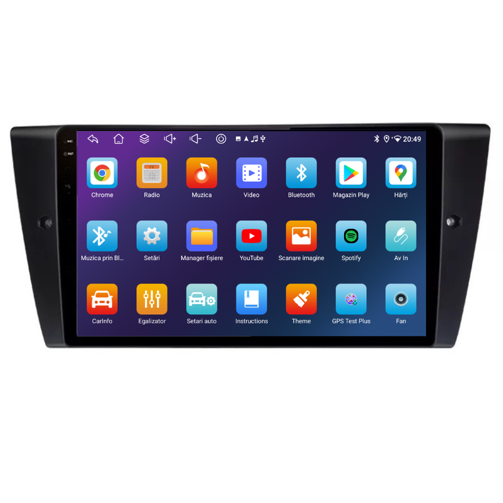 Navigatie BMW Seria 3 (2004-2012), Android, Ecran 9 inch, 6GB RAM 128GB, 8-core