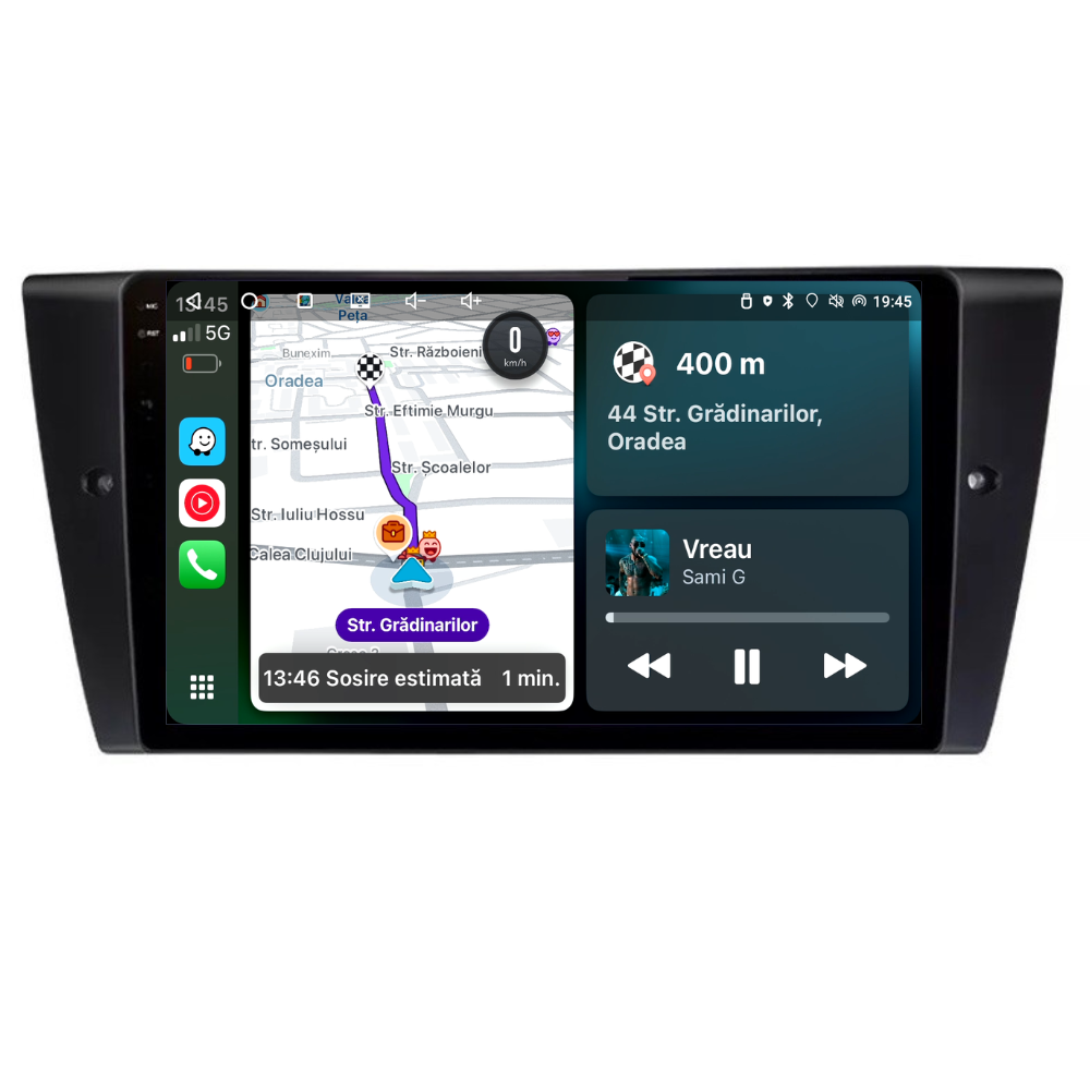 Navigatie BMW Seria 3 (2004-2012), Android, Ecran 9 inch, 8GB RAM 256GB, 8-core