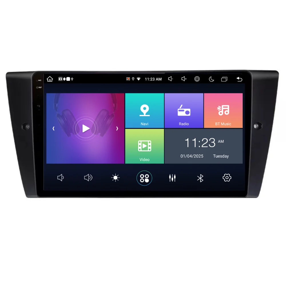 Navigatie BMW Seria 3 (2004-2012), Android, Ecran 9 inch, 8GB RAM 256GB, 8-core