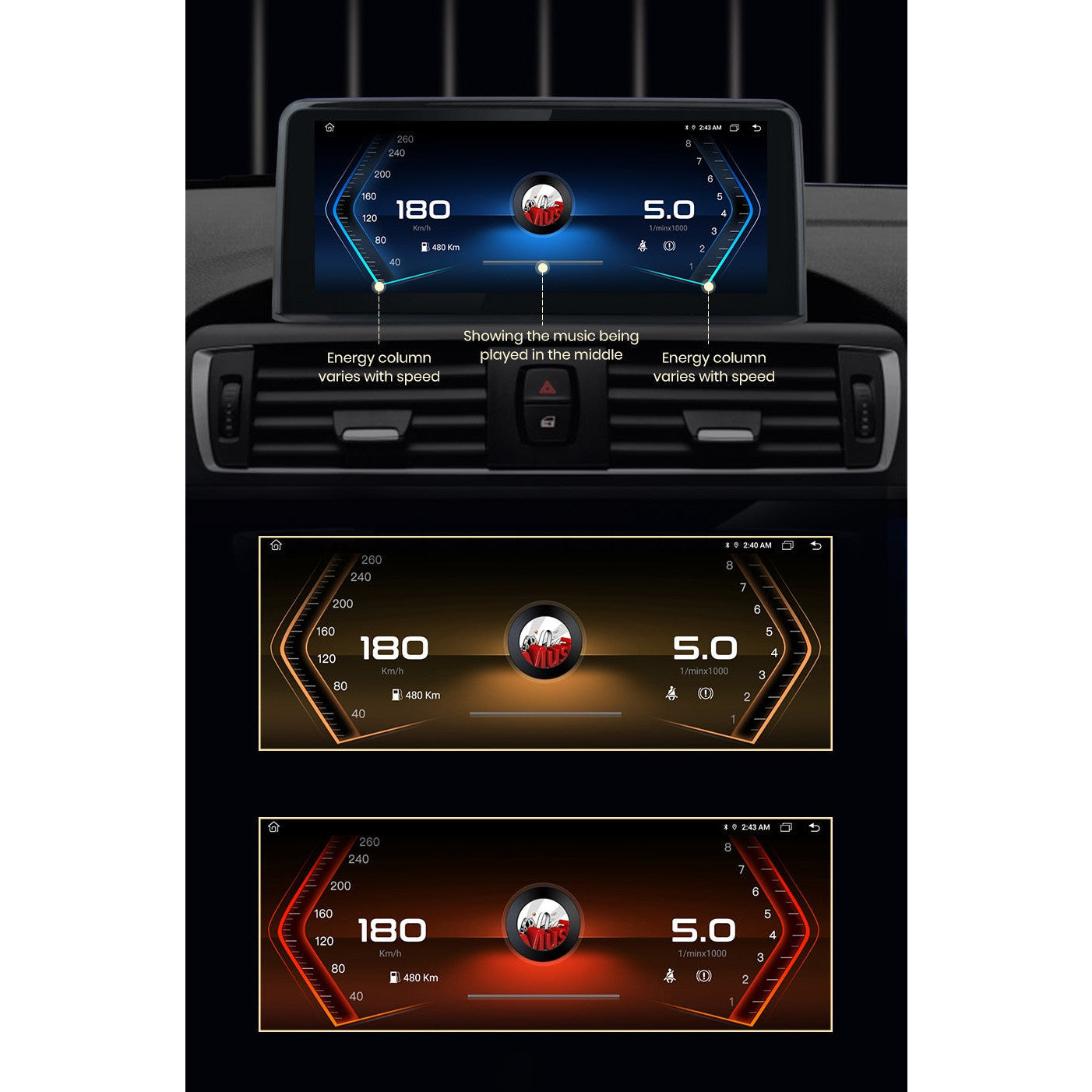 Navigatie Bmw Seria 2 GT F46 (2014-2016), Android, 4GB 64GB, sistem NBT