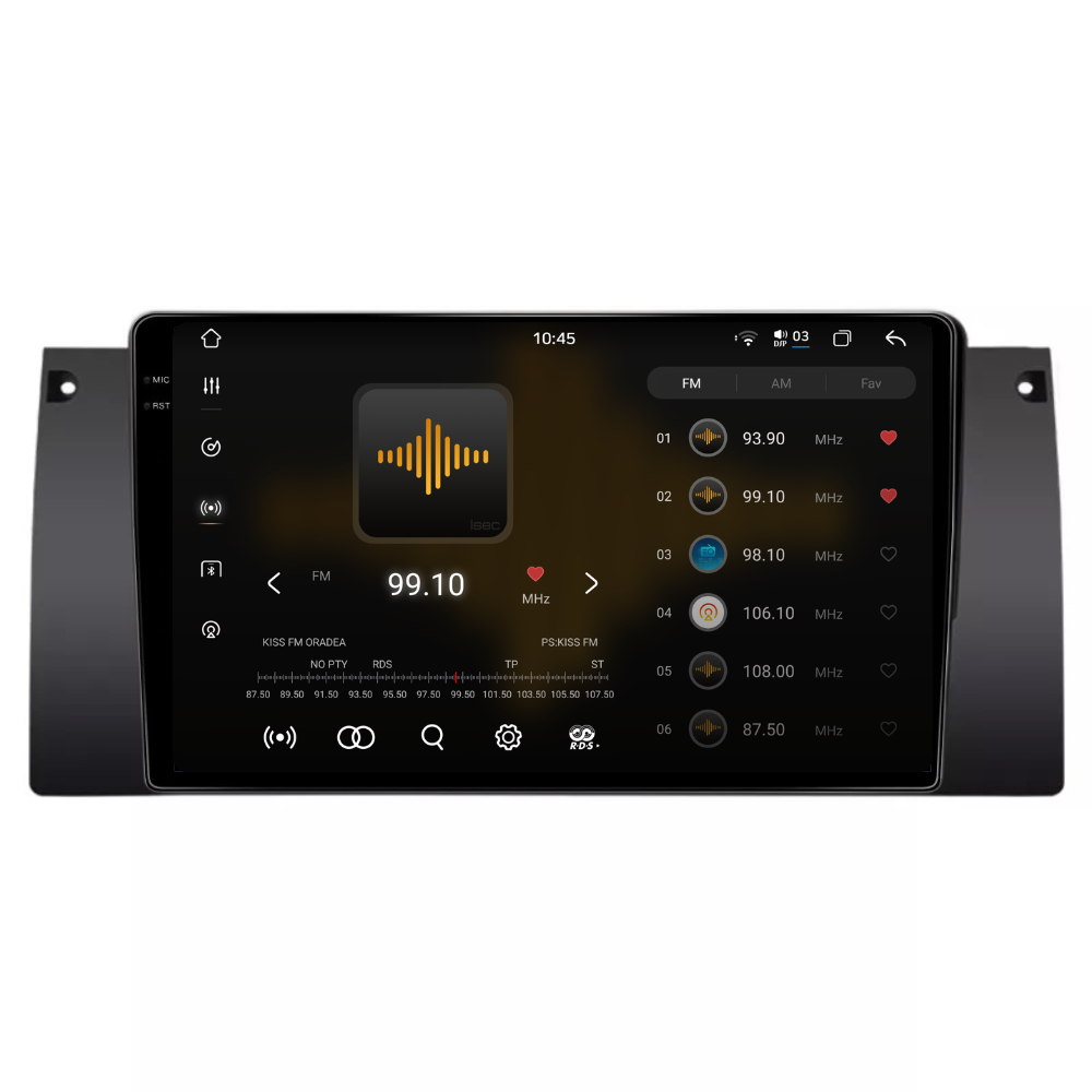 Navigatie Bmw Seria 5 E39 (1995-2004), Android, Ecran 9 inch 2K, 12GB RAM 256GB, 8-core