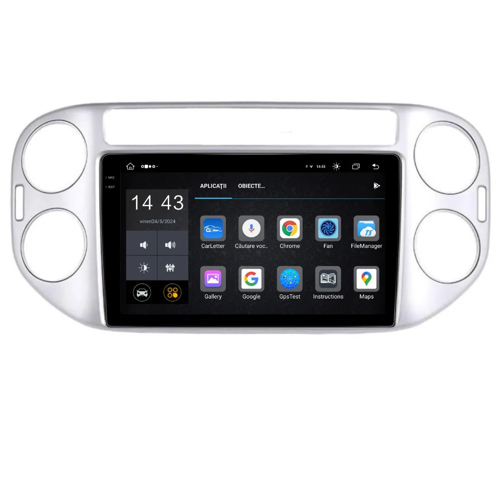 Navigatie Volkswagen Tiguan 2011-2016, Android 13,Ecran 2K, 4GB RAM 64GB, Octa Core, carplay /android auto