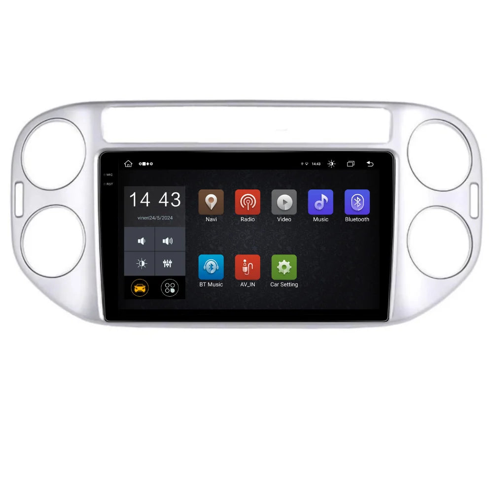 Navigatie Volkswagen Tiguan 2011-2016, Android 13,Ecran 2K, 4GB RAM 64GB, Octa Core, carplay /android auto