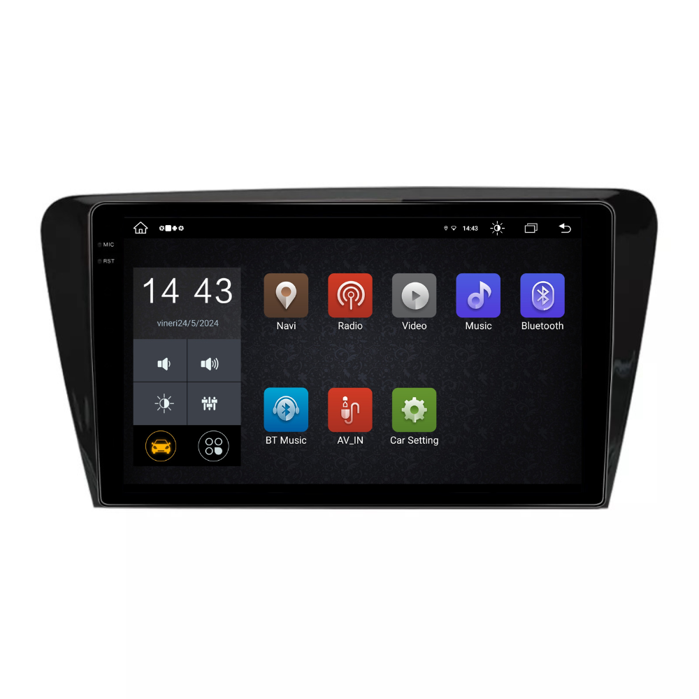Navigatie Skoda Octavia 3 2013-2018, Android 13,Ecran 2K, 4GB RAM 64GB, Octa Core, carplay /android auto