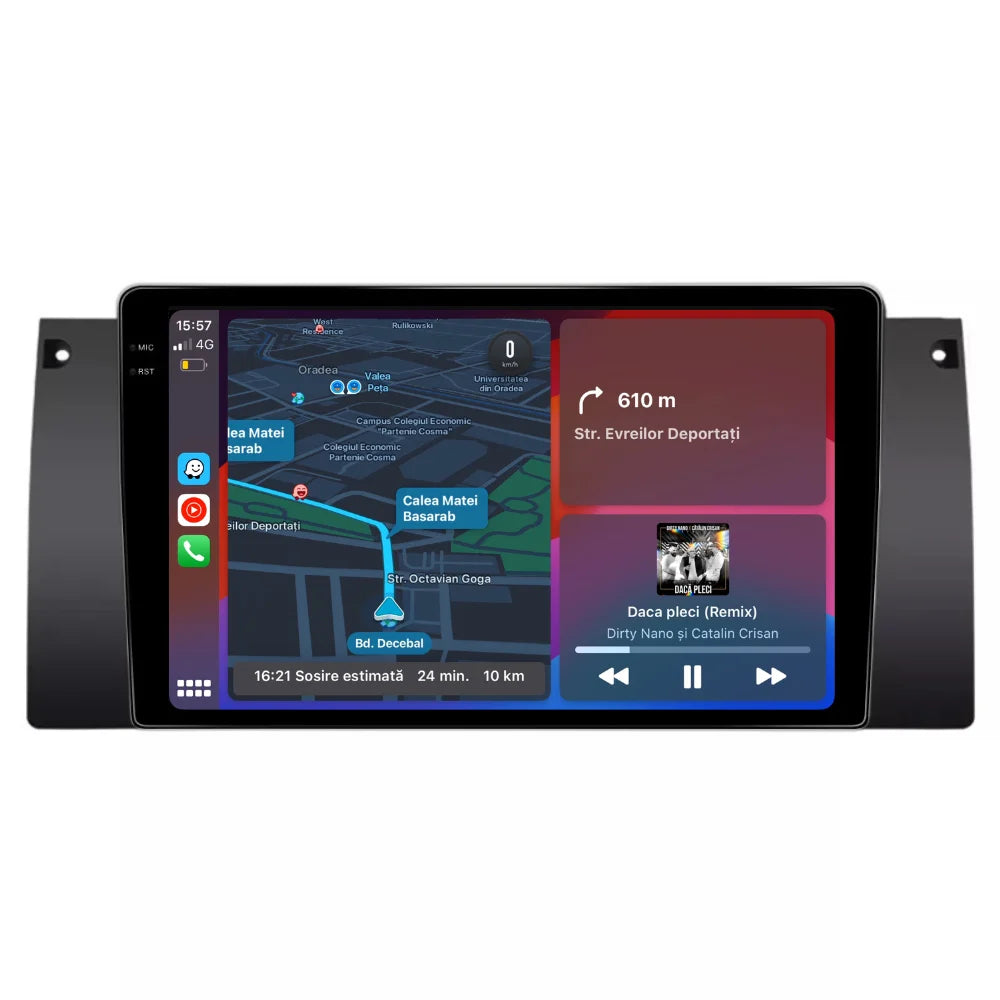 Navigatie Bmw seria 5 e39, Bmw X5 E53, Android 13,Ecran 2K, 8GB RAM 256GB, Octa Core, carplay /android auto