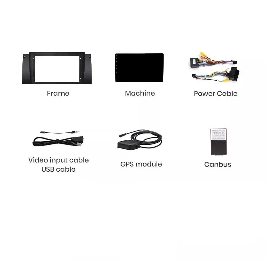 Navigatie Bmw Seria 5 E39 (1995-2004), Android, Ecran 9 inch, 2GB RAM 32GB