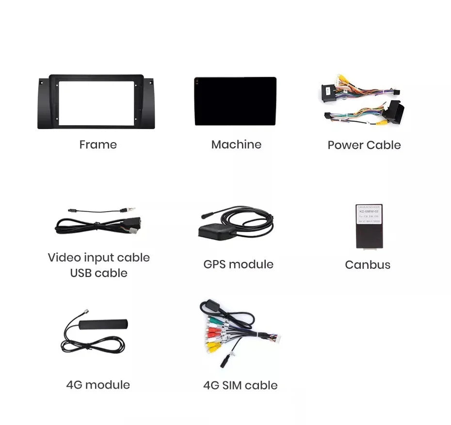 Navigatie Bmw X5 E53 (2000-2006), Android, Ecran 9 inch, 4GB RAM 64GB, 8-core