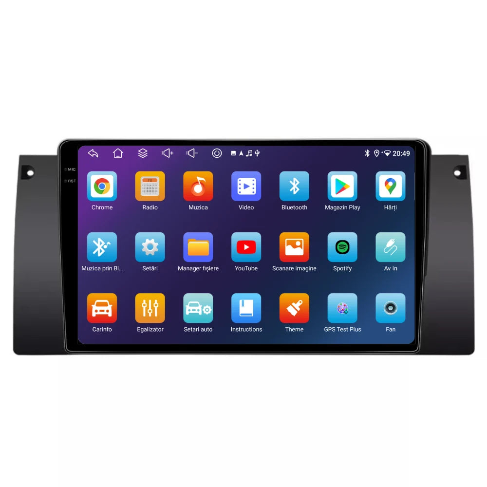 Navigatie Bmw Seria 5 E39 (1995-2004), Android, Ecran 9 inch, 6GB RAM 128GB, 8-core