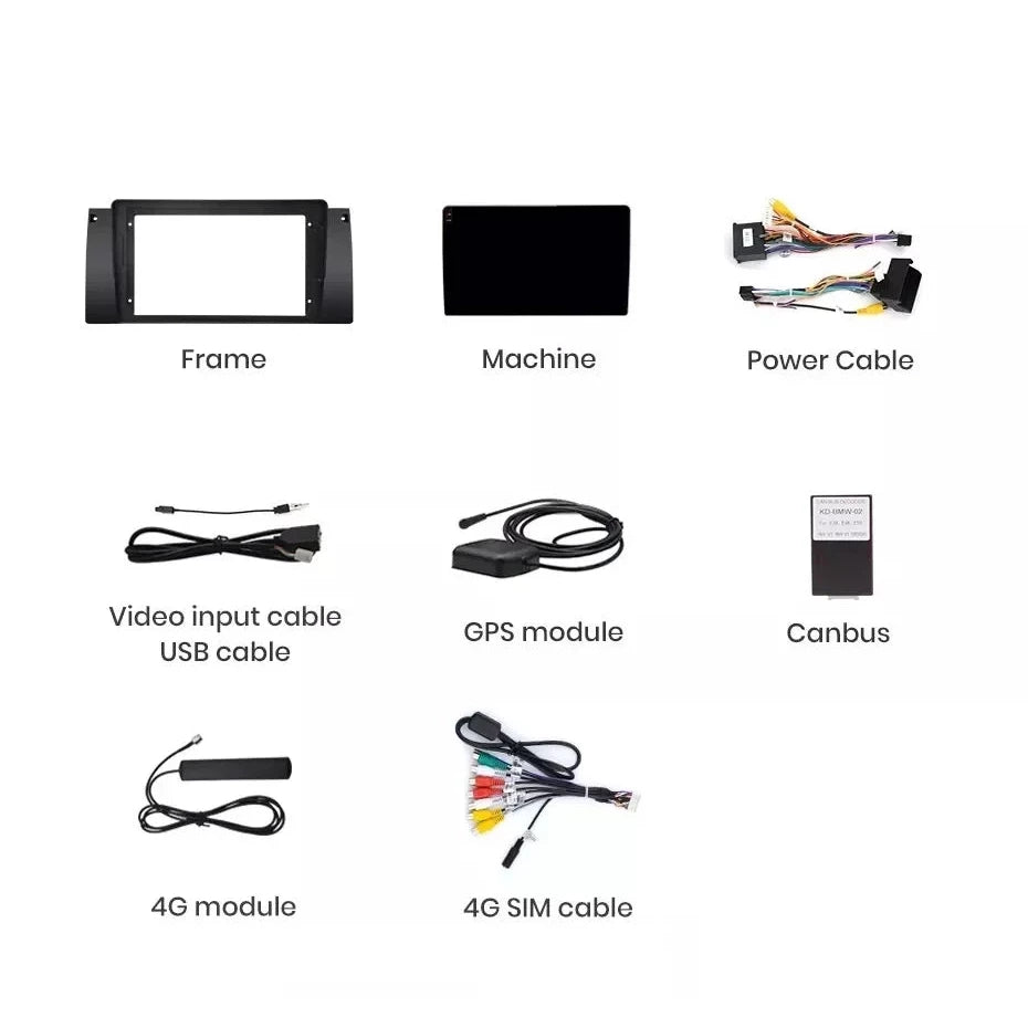 Navigatie Bmw X5 E53 (2000-2006), Android, Ecran 9 inch, 6GB RAM 128GB, 8-core