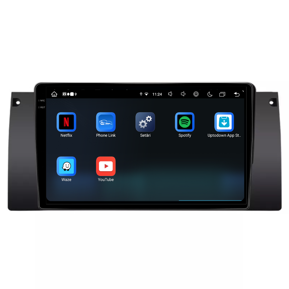 Navigatie Bmw Seria 5 E39 (1995-2004), Android, Ecran 9 inch, 8GB RAM 256GB, 8-core