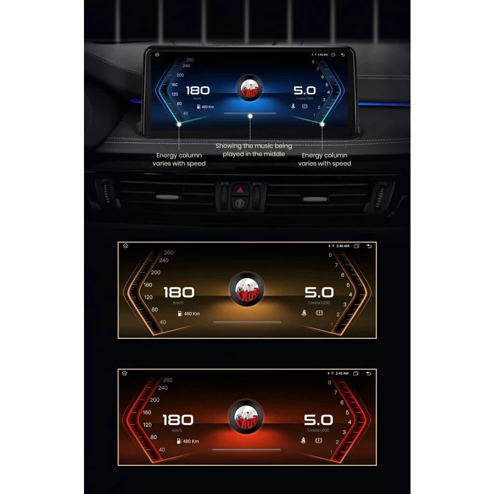 Navigatie BMW Seria 5 F07 (2012-2017), Android, 8GB RAM 256GB, Ecran 12.3, 8-core, sistem NBT