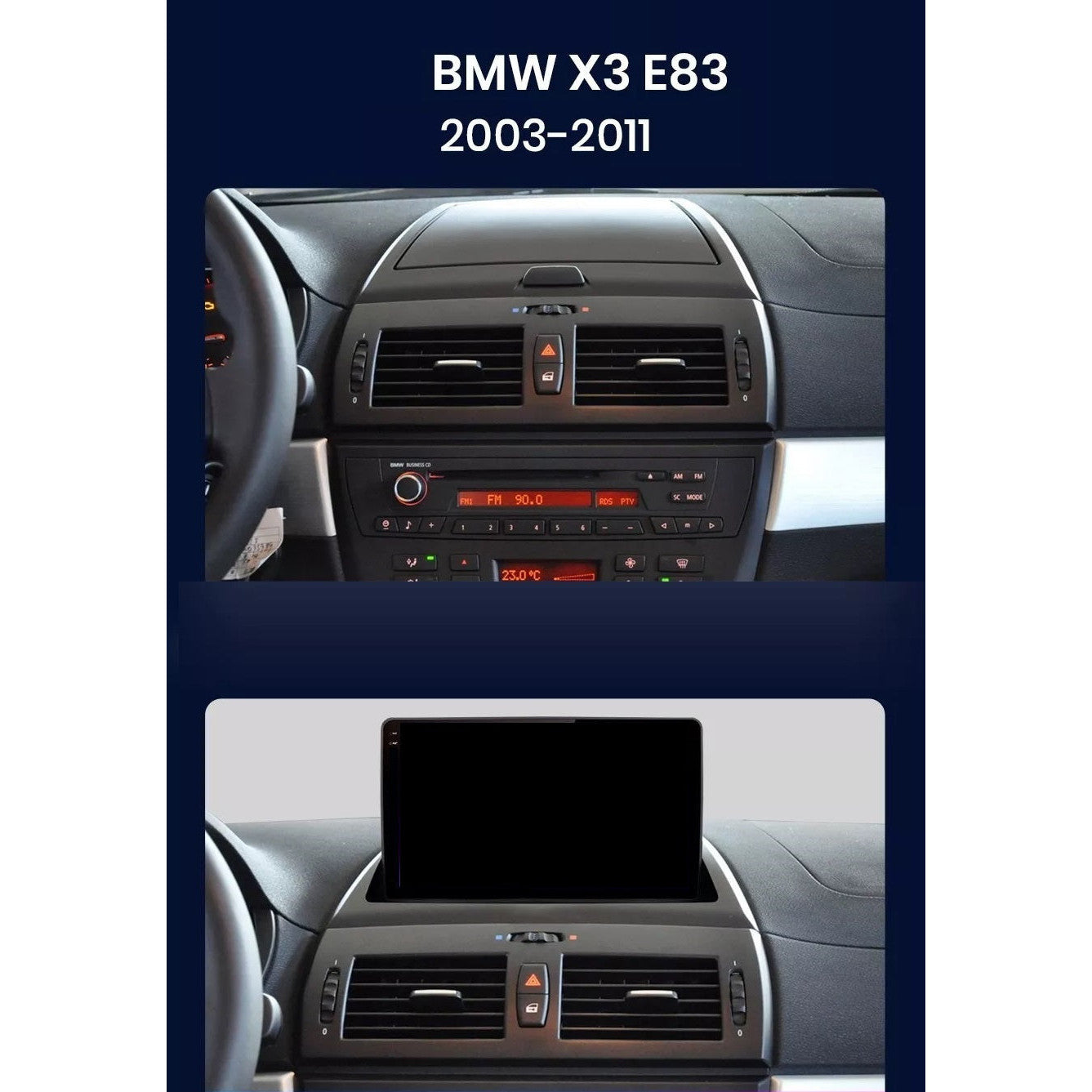 Navigatie Bmw X3 E83 (2003-2011), Android, Ecran 9 inch, 2GB RAM 32GB