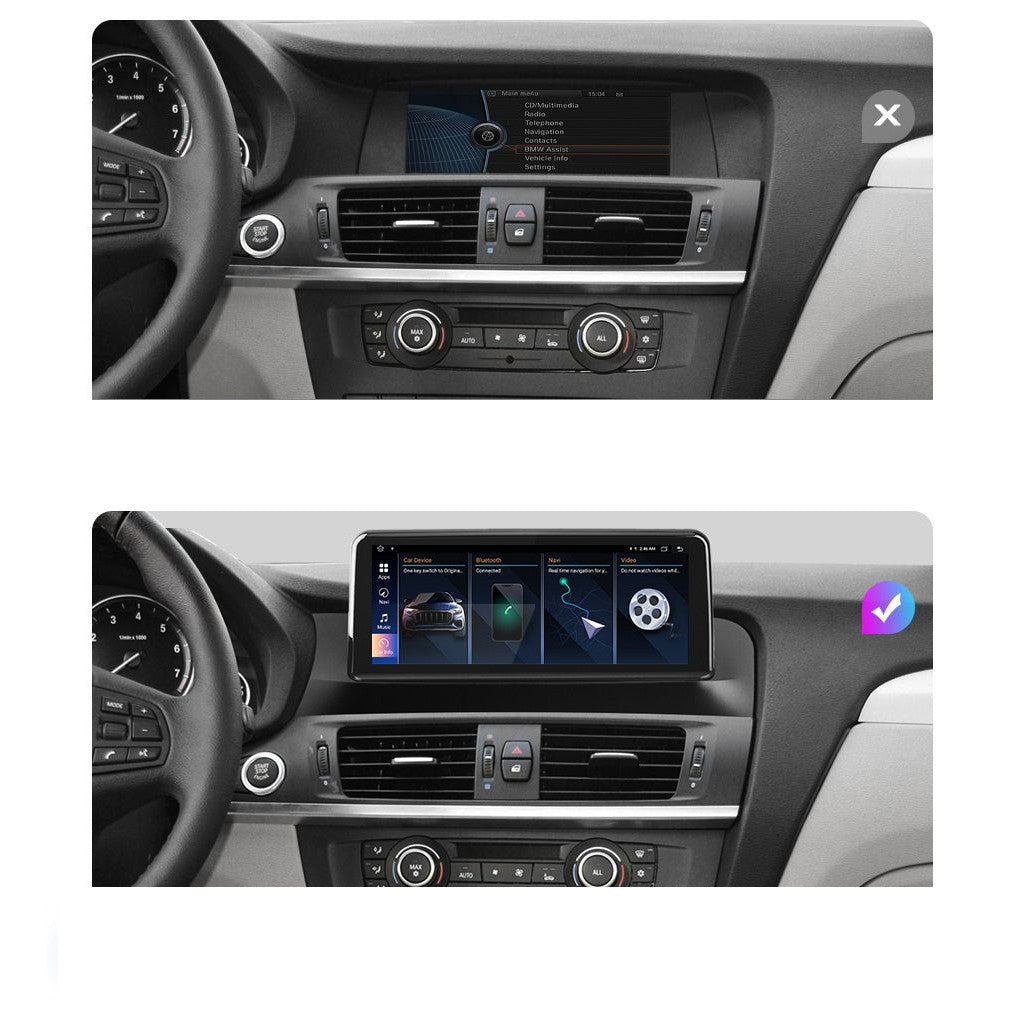 Navigatie BMW X3 F25 (2011-2012), Android, 4GB RAM 64GB, Ecran 10.25 inch, 8-core, sistem CIC