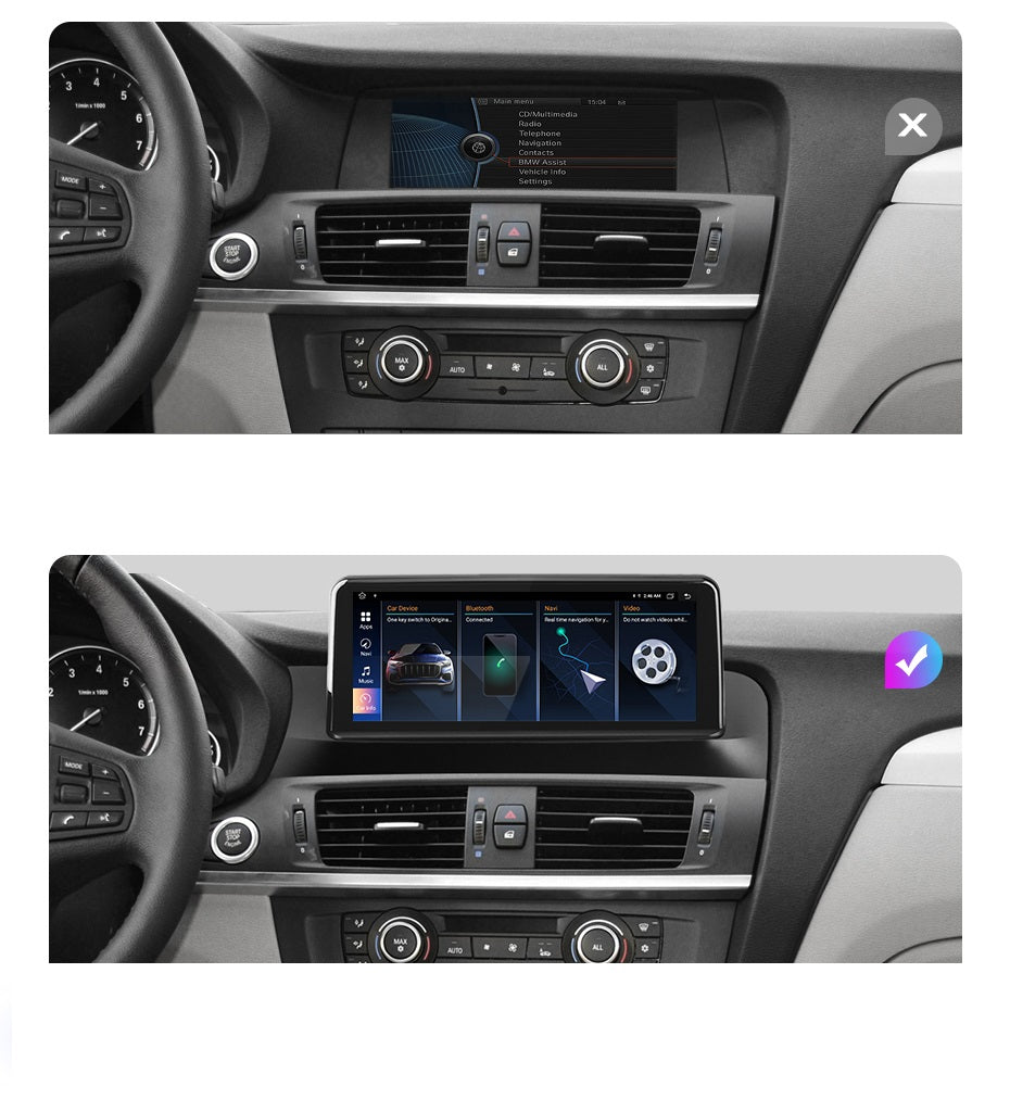 Navigatie BMW X3 F25 (2012-2017), Android, 4GB RAM 64GB, Ecran 10.25 inch, 8-core, sistem NBT