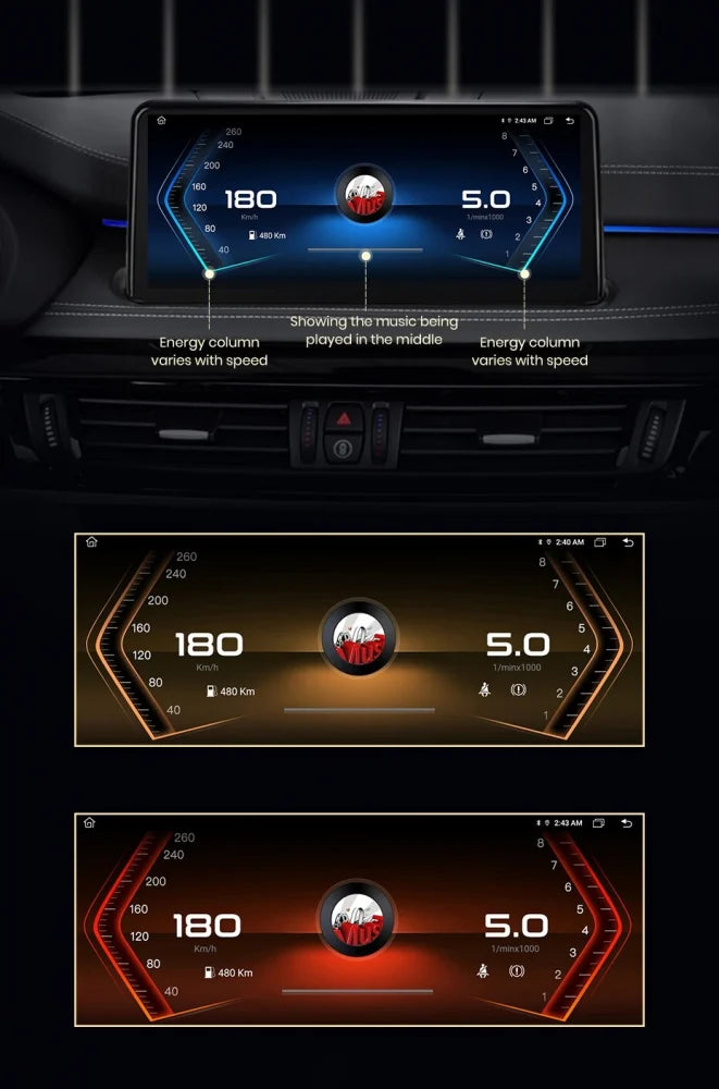 Navigatie Bmw X6 E71 (2006-2008), 8GB RAM 256GB, Ecran 10.25 inch, 8-core, sistem CCC