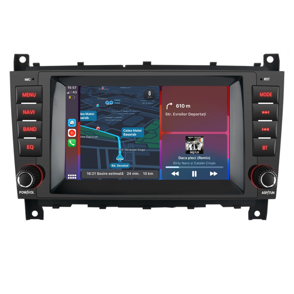 Navigatie Mercedes C-Class w203 (2004-2007), Android, Ecran 7 inch, 2GB RAM 64GB