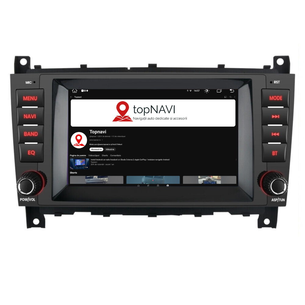 Navigatie C-class w203 (2004-20007), Android, Ecran 7 inch, 4GB RAM 64GB, 8core
