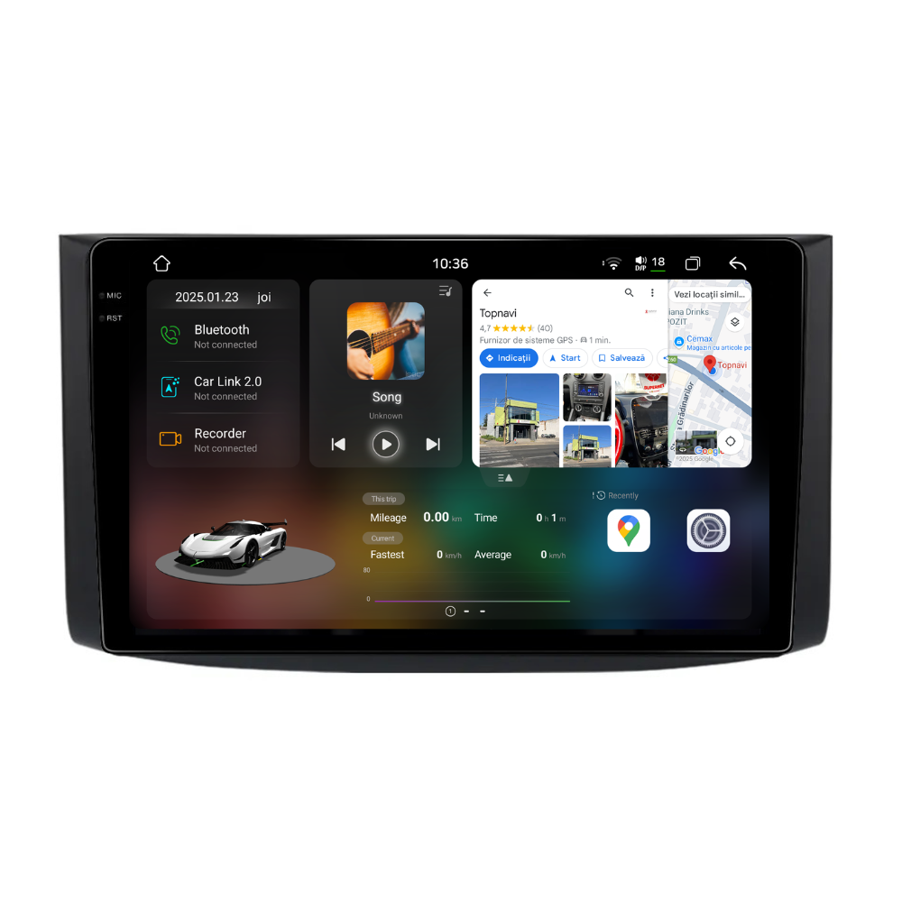 Navigatie Chevrolet Aveo (2006-2012), Ecran 9 inch 2K, 12GB 256GB, 8-core