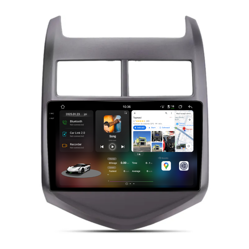 Navigatie Chevrolet Aveo (2011-2015), Ecran 9 inch 2K, 12GB 256GB, 8-core