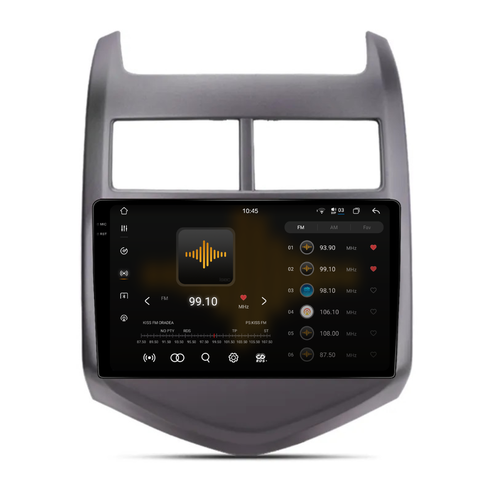 Navigatie Chevrolet Aveo (2011-2015), Ecran 9 inch 2K, 12GB 256GB, 8-core