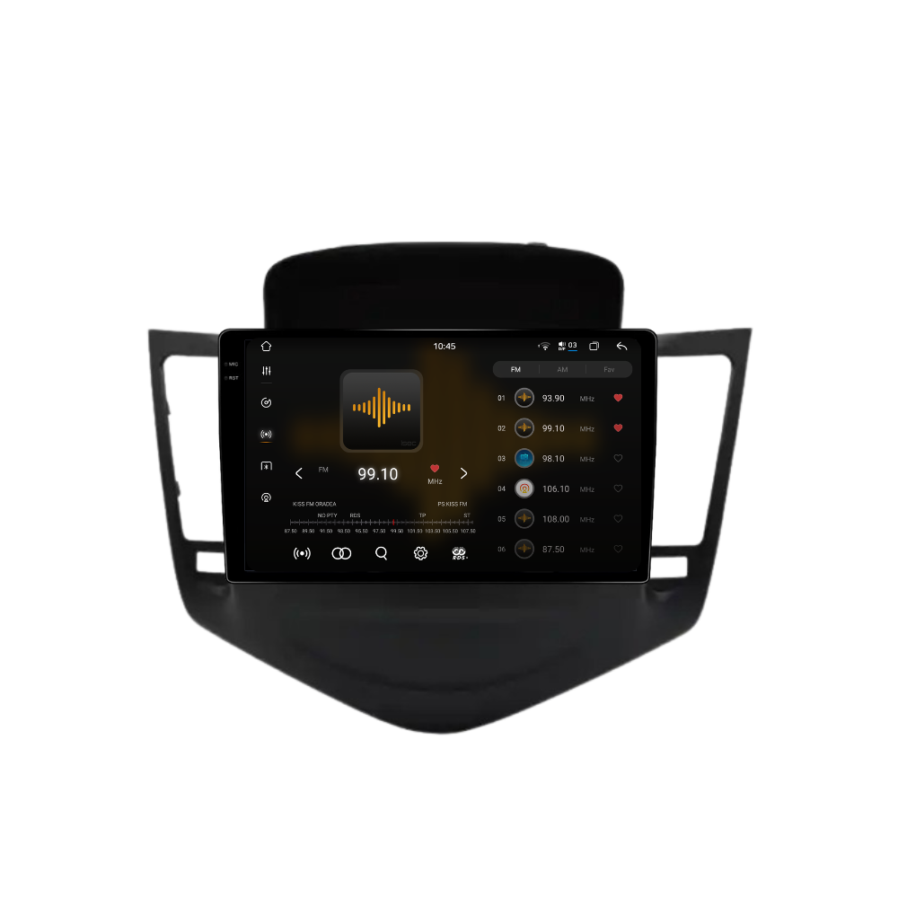 Navigatie Chevrolet Cruze (2008-2015) , Ecran 9 inch 2K, 12GB RAM 256GB, 8-core