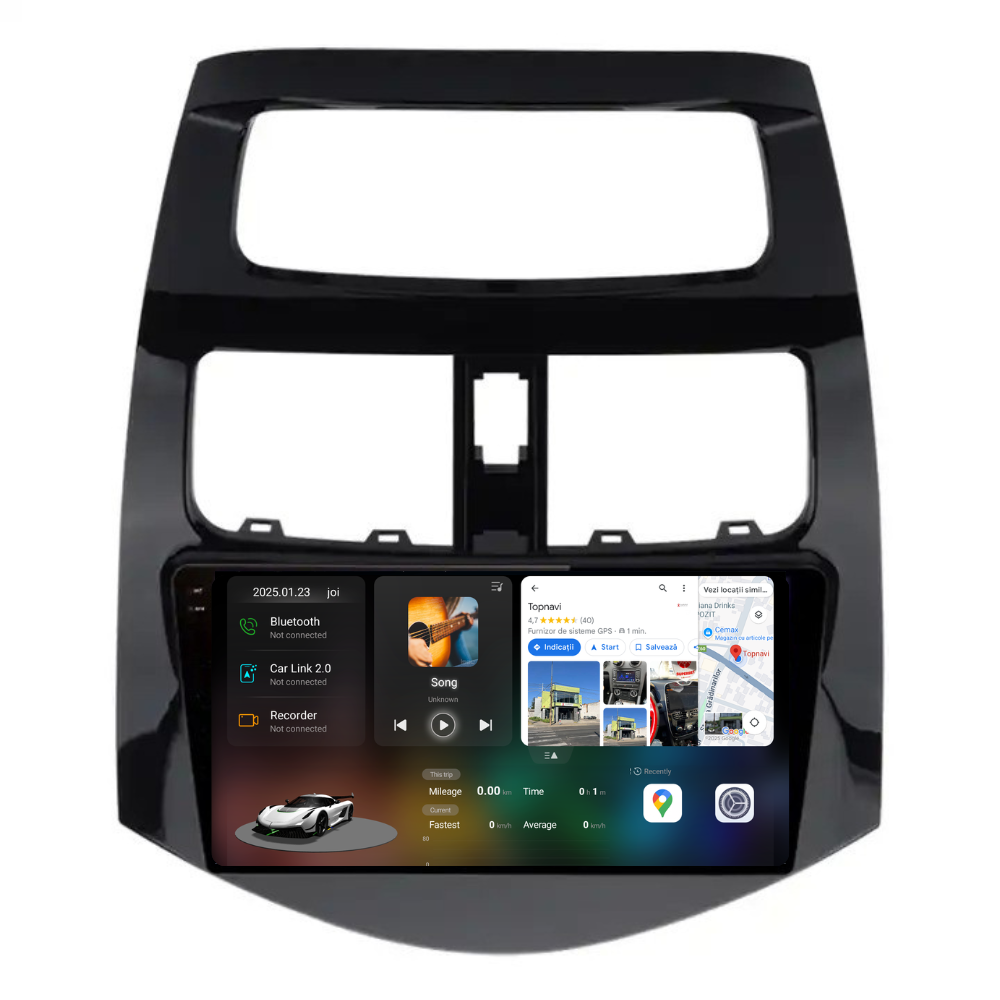 Navigatie Chevrolet Spark (2009-2015) , Ecran 9 inch 2K, 12GB RAM 256GB, 8-core