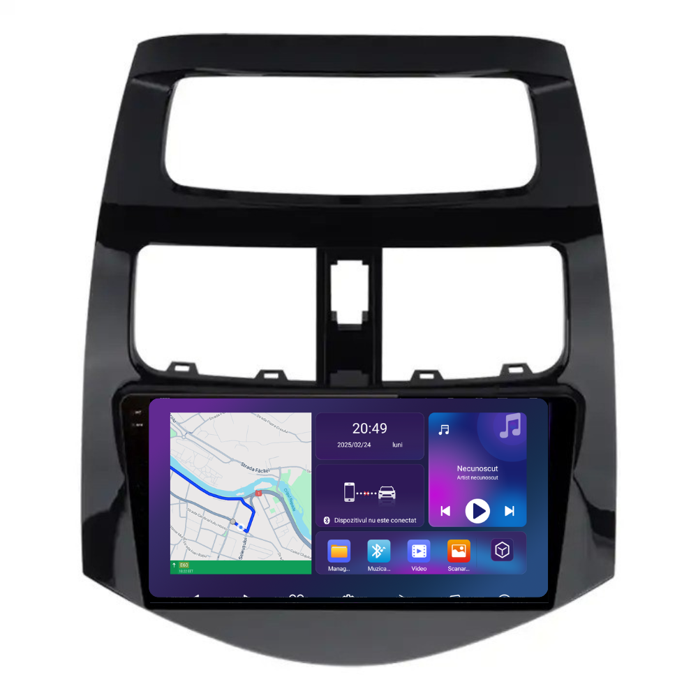 Navigatie Chevrolet Spark (2009-2015) , Ecran 9 inch, 6GB RAM 128GB, 8-core