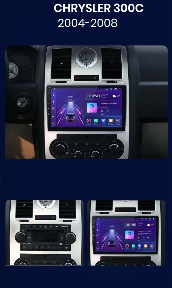 Navigatie Chrysler 300C (2004-2007), Android 12, 2GB RAM 32GB, octacore, 4G Sim