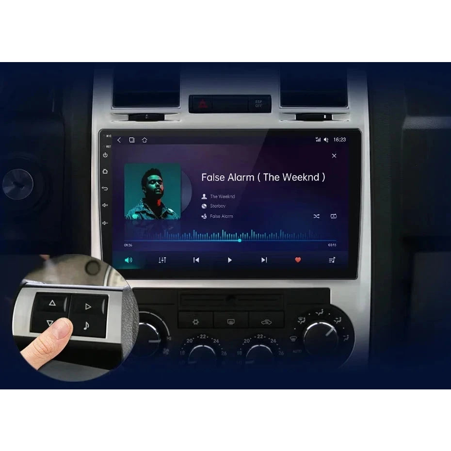 Navigatie Chrysler 300C (2004-2007), Android 12, 2GB RAM 32GB, google maps, youtube, wifi, waze, bluetooth