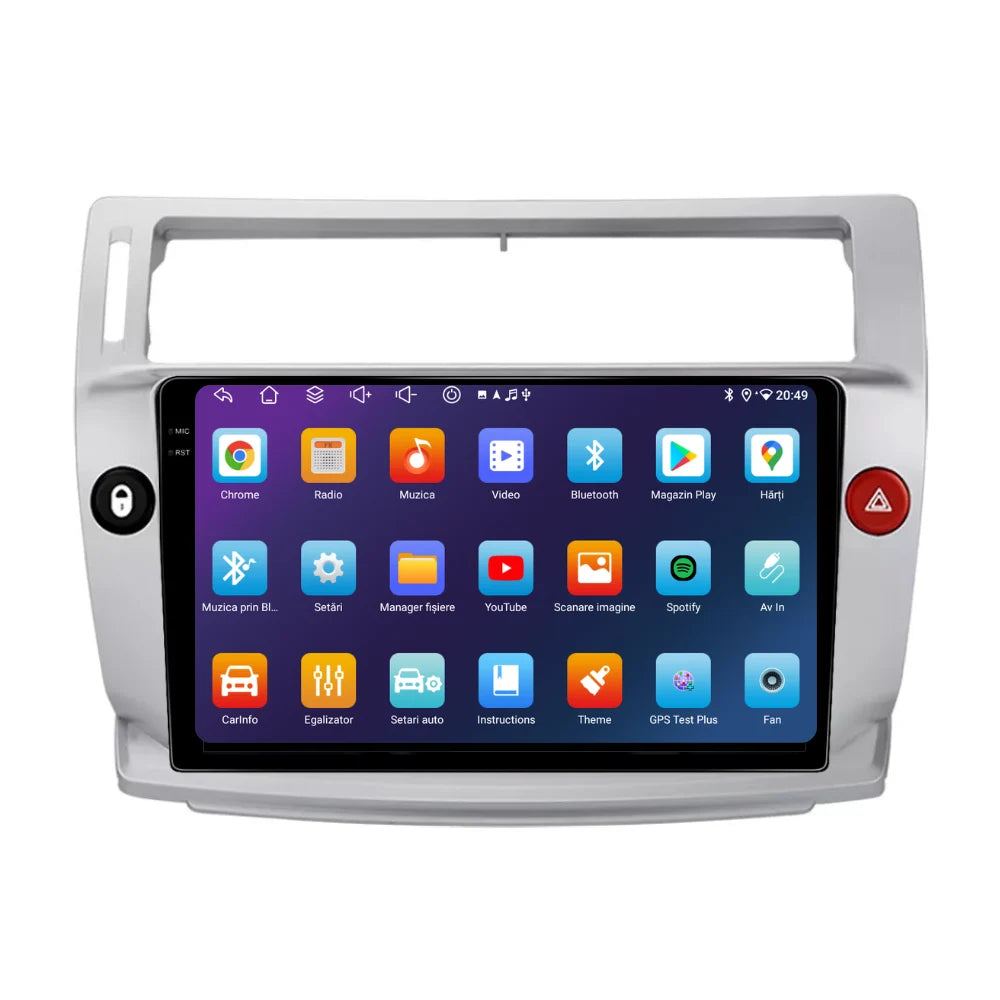 Navigatie Citroen C4 (2004-2009), Ecran 9 inch, 4GB RAM, 64GB, 8-core