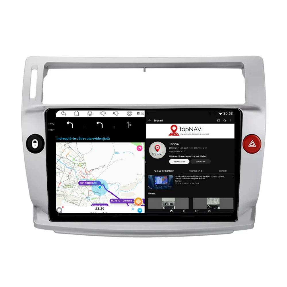 Navigatie Citroen C4 (2004-2009), Ecran 2K, 8GB RAM, 256GB, 8-core