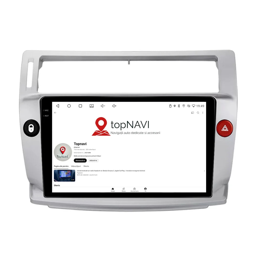 Navigatie Citroen C4 (2004-2009), Ecran 9 inch 2K, 12GB RAM, 256GB, 8-core