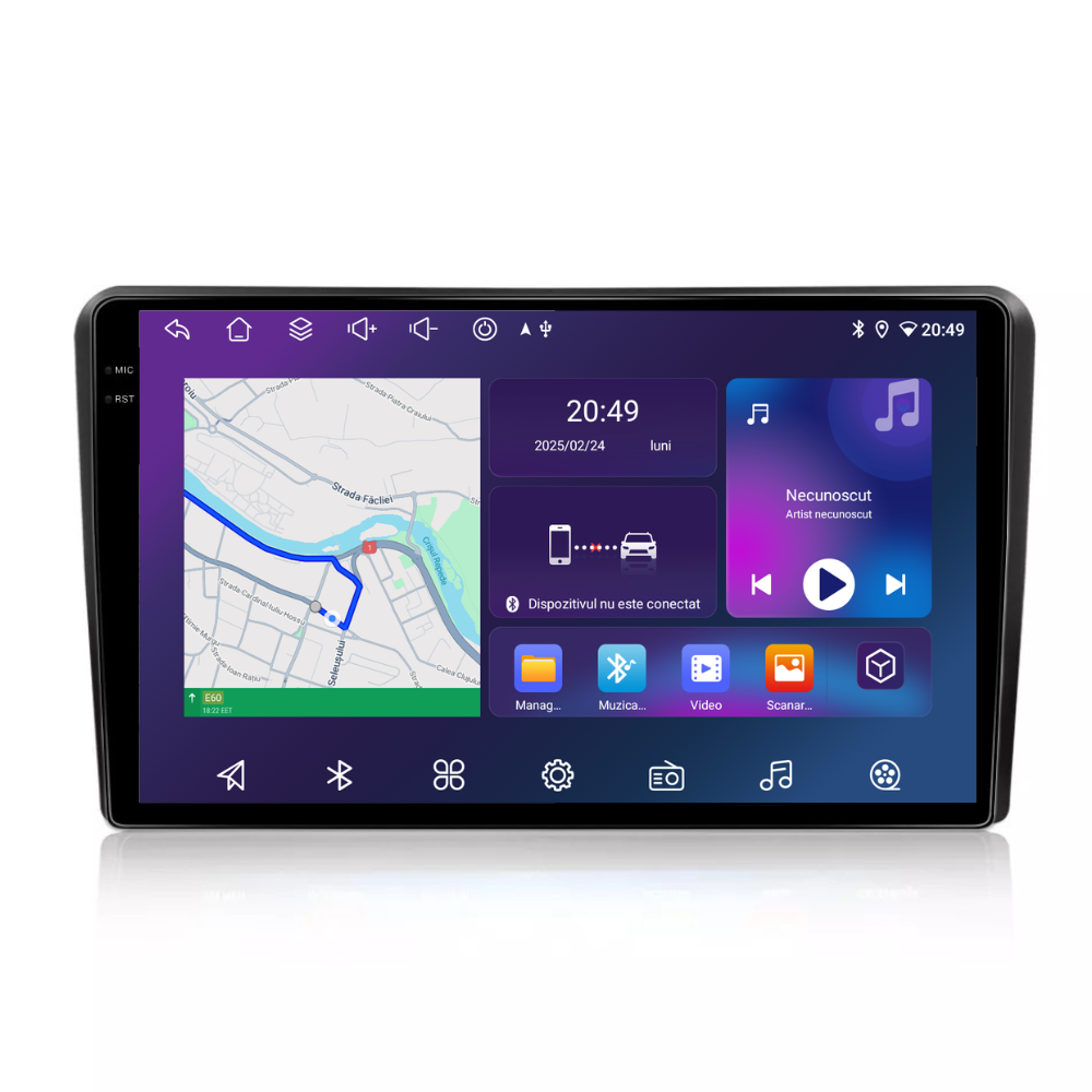 Navigatie Citroen Berlingo (2015-2018), Ecran 9 inch, 4GB RAM, 64GB, 8-core