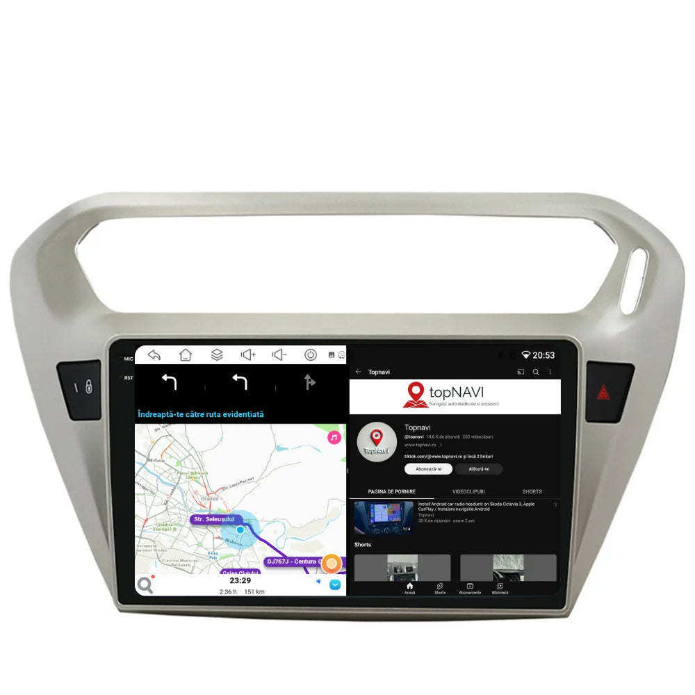 Navigatie Citroen Elysee (2013-2018), Ecran 2K, 8GB RAM 256GB, 8-core